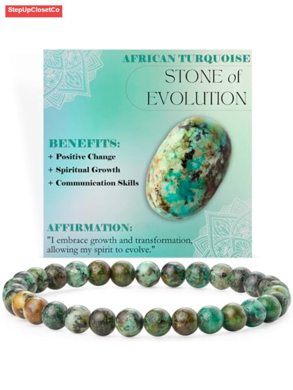 Handmade Natural Stone Stretch Bracelet with Gift Box